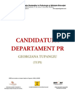 Georgiana Tupangiu - Candidatura PR