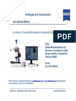 Curso de Microscopía e Iluminación Estructurada