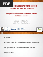 Diagnóstico da Cadeia Láctea do Estado do Rio de Janeiro