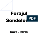 Forajul Sondelor 2 - Curs - 2016