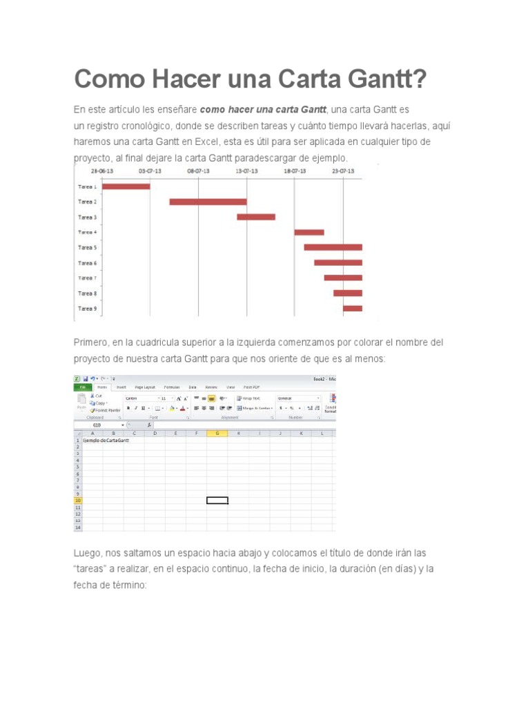 Como Hacer Una Carta Gantt  Point And Click (Apuntar y 