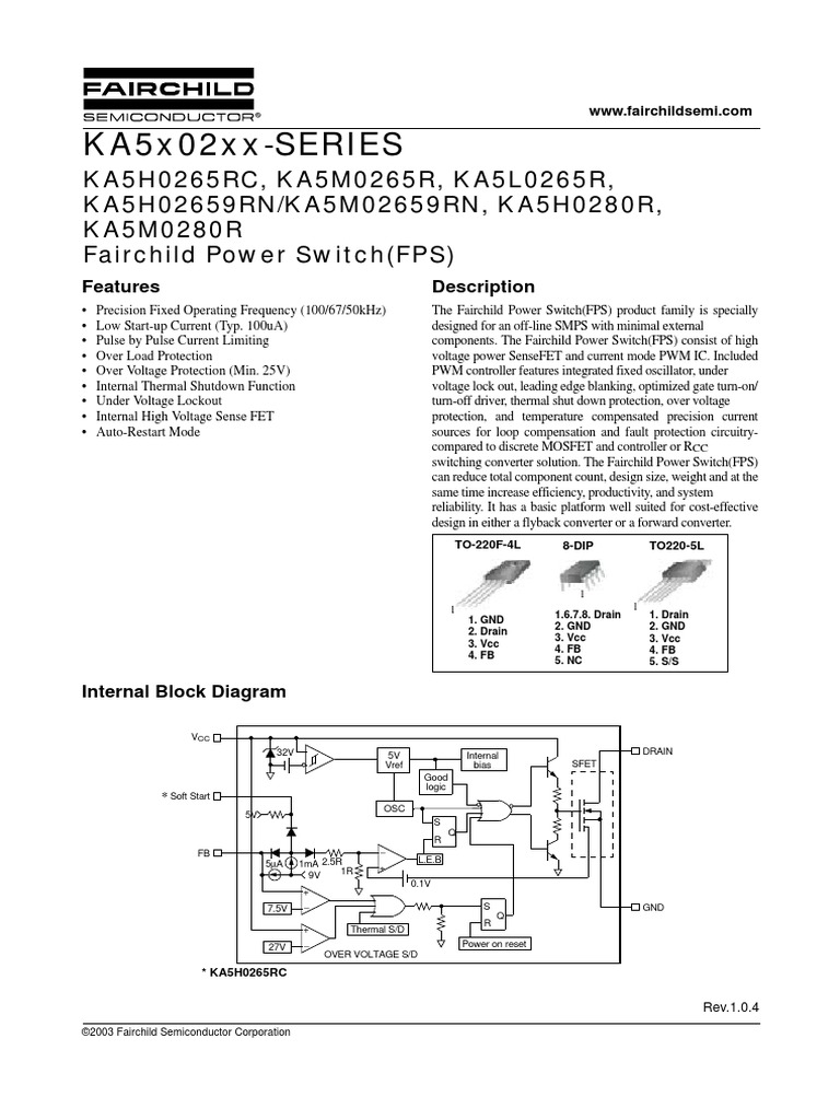 PDF Fairchild 430756 | PDF | Field Effect Transistor | Mosfet