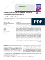 Review and Evaluation of Hydrogen Production PDF