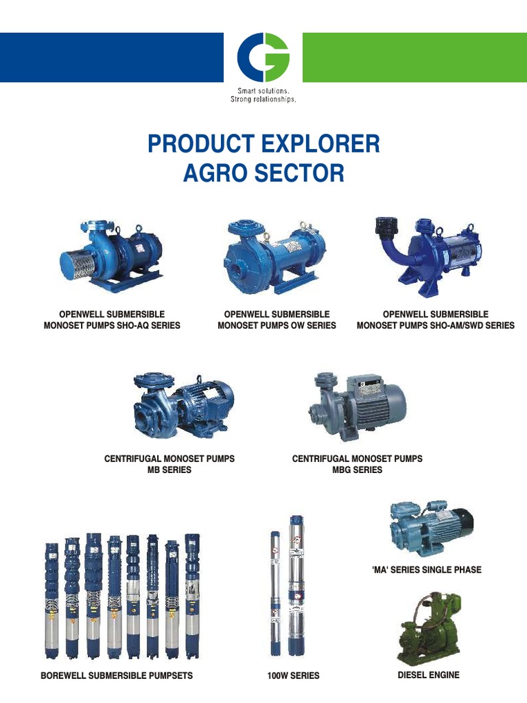 Crompton Greaves Agro Centrifugal Submersible Pumps Catalogues PDF Pump Bearing (Mechanical)