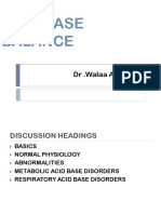 Acid Base Balance Dr Wala