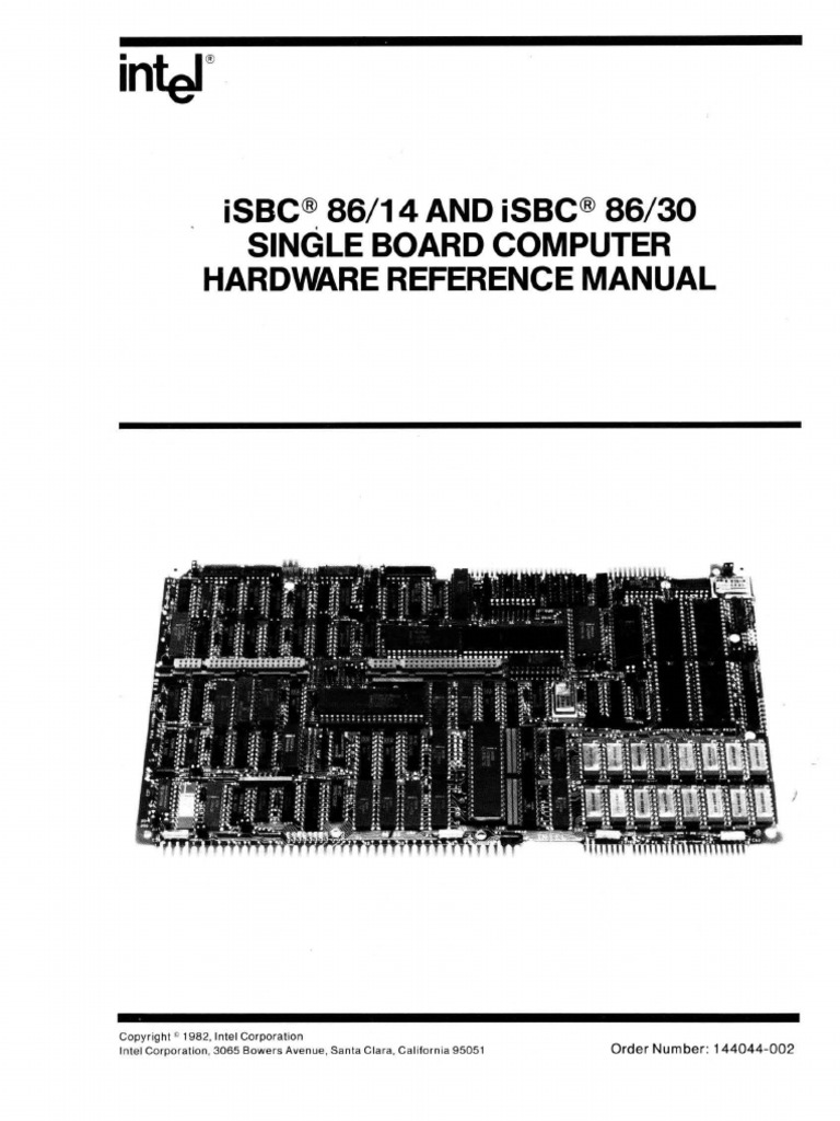 144044-002 ISBC 8614 and 8630 Single Board Computer Hardware Reference ...