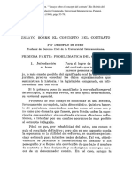 Ensayo Sobre El Concepto Del Contrato - Demófilo de Buen