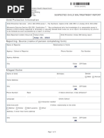 Form 22: Child Abuse Reporting Guide | PDF | Child Abuse | Child Neglect