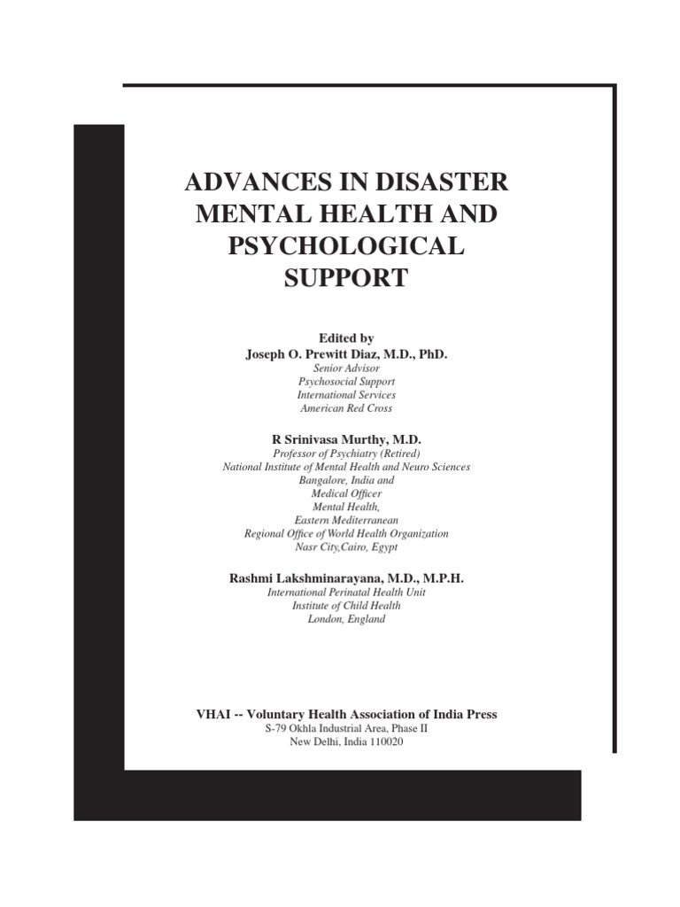 Advances in Disaster Mental Health and Psychological Support | PDF ...