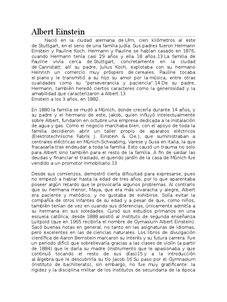Albert Einstein | PDF | Albert Einstein