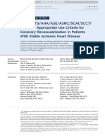 ACC 2017 Appropriate Use Criteria For Coronary Revascularization