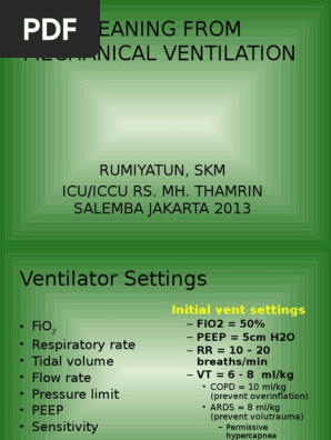 Weaning From Mechanical Ventilation