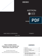 Seiko Astron 8x53 Handy Manual