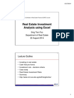 Real Estate Investment Analysis Using Excel - 22aug2014 PDF