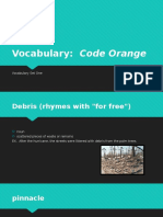 Code Orange Vocabulary 01