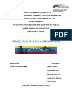 Venezuela Pais Monoproductor