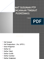 Format Susunan PTP (Perencanaan Tingkat Puskesmas) Tahun