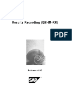 Results Recording (QM-IM-RR) : Release 4.6C