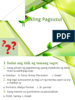 Maikling Pagsusulit Graph