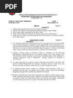 Apollo Priyadarshanam Institute of Technology Department of Mechanical Engineering Cycle Test - Ii Subject Code/Name: Me6601/Dts Date: Year/Sem: Iii/Vi Max - Marks: 50 Part-A (5x2 10MARKS)