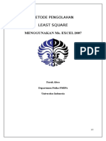 METODE PENGOLAHAN Least Square