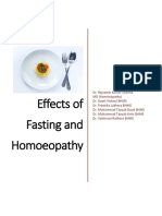 Effects of Fasting and Homoeopathy