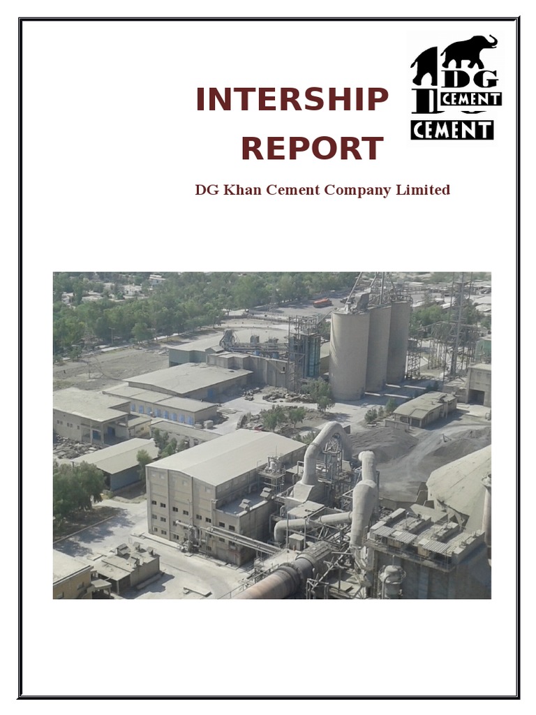 Intership DG Khan Cement Company Limited PDF
