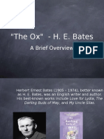 "The Ox" - H. E. Bates: A Brief Overview