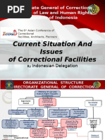 Agenda 1 Indonesia (Current Situation and Issues of Correctional Facilities)