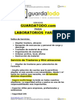 Servicio de Alquiler de Trasteros para Laboratorios de Farmacia