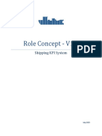 Role Concept - V1.1: Shipping KPI System