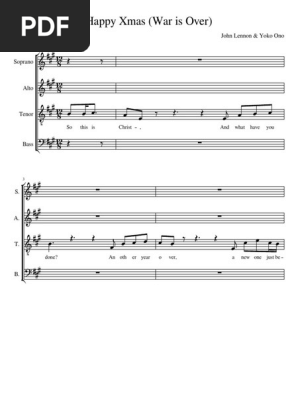 Happy Christmas War Is Over Satbpdf Apple Records