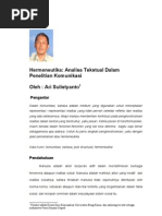 Download analisa tektual hermeneutika by Ari Sulistyanto Sulistyanto SN34205945 doc pdf
