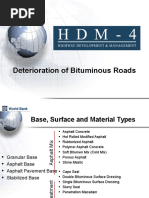 Deterioration of Bituminous Roads