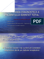 Clasificarea Diagnostică A Pacientului Edentat Total