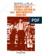ALBERTO PLA Introduccion A La Historia General Del Movimiento Obrero