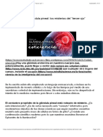 Neurociencia de La Glándula Pineal: Los Misterios Del "Tercer Ojo"