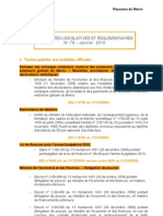 Actualites Legislatives Et Reglementaires Janvier 2010