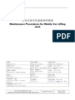 75Maintenance Procedures for Mobile Car Lifting Jack移动式架车机维修保养规程 译文