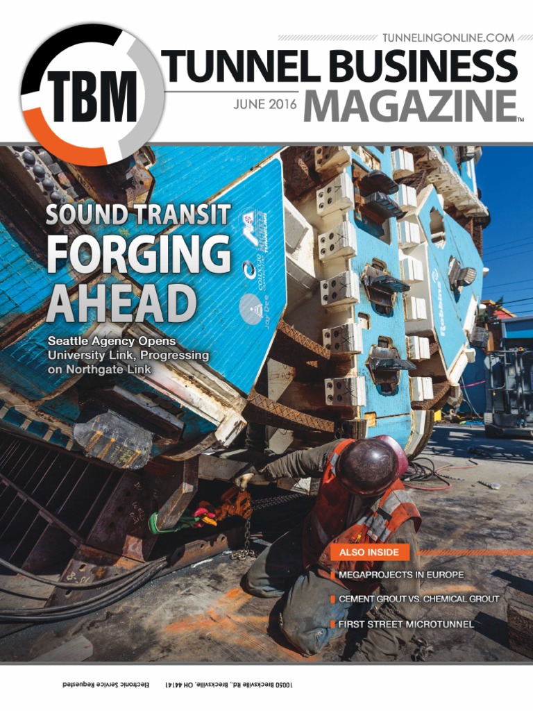 Tunneling Business Magazine Jun2016 PDF Tunnel Transport