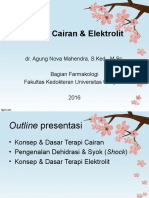 Terapi Cairan & Elektrolit - Dr. Agung - 2016