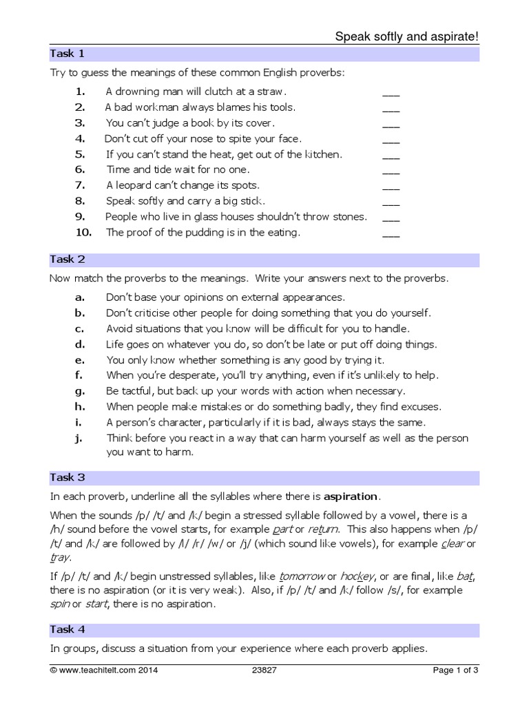 Aspiration Pronunciation PDF Stress (Linguistics) English Language