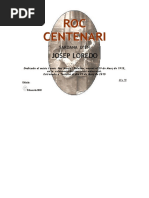 ROC CENTENARI (Sardana - Josep Loredo) - Portada, Score i Particel·Les