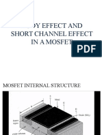 Body Effect and Short Channel Effect in A Mosfet