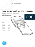 Dpi 705 Dpi 705 Is Digital Pressure Indicator - Operating Manual Deutsch