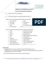 Nutritional Assessment Cascade