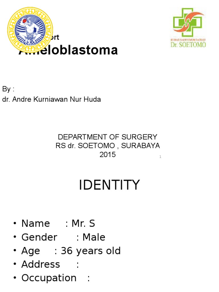 Ameloblastoma Case Report PDF