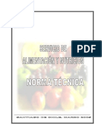 Servicio de Alimentacion Norma Tecnica  RSA