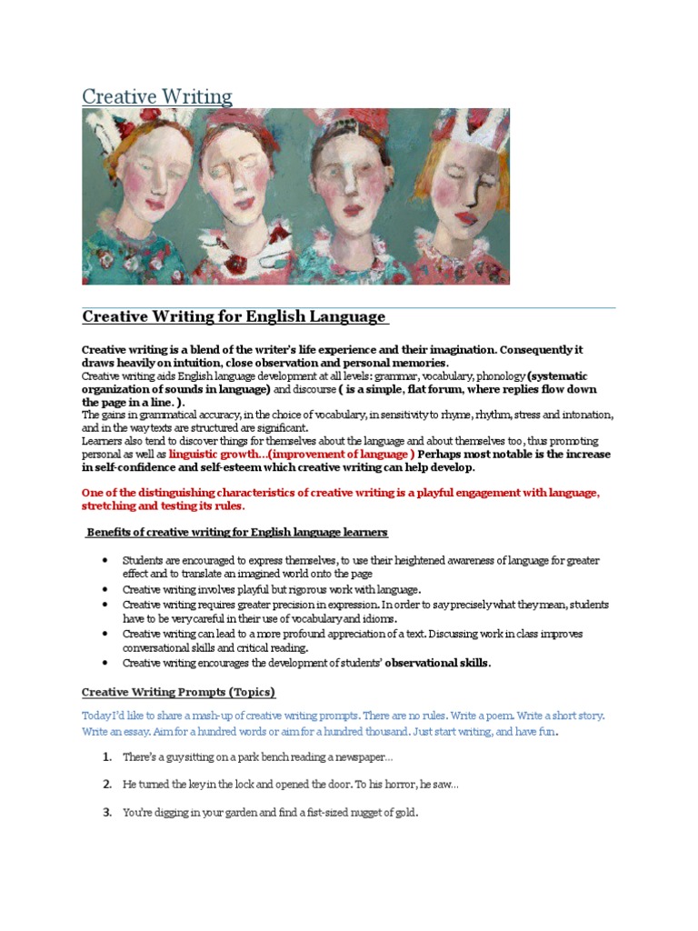 Creative Writing Benefits for ESL Learners | PDF
