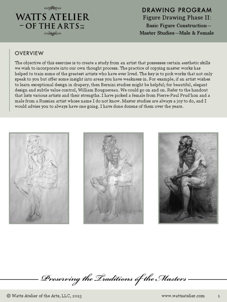 Master Studies Workbook PDF | PDF | Figure Drawing | Drawing